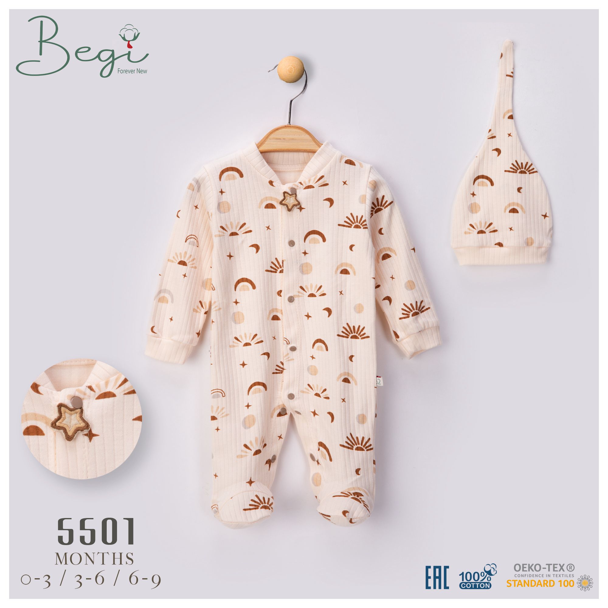 BEGİ-5501 GÖKKUŞAKLI TEK TULUM