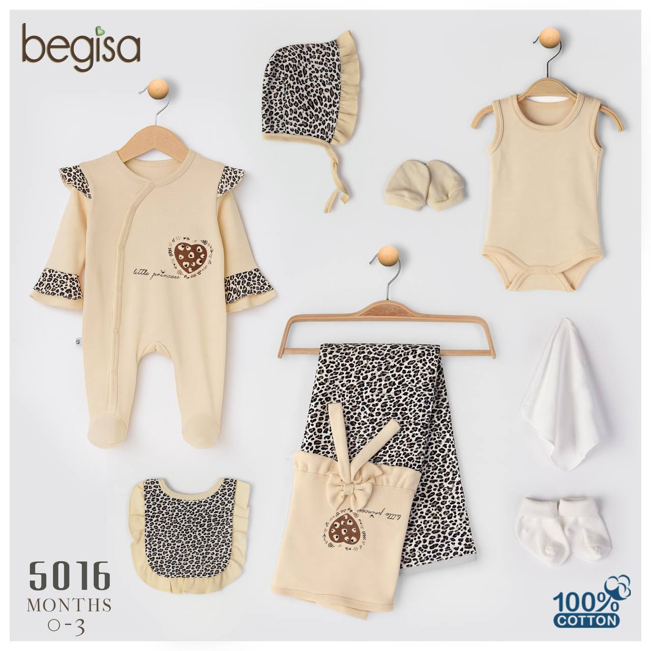 BEGİSA-5016 LEOPARLI 8'Lİ SET
