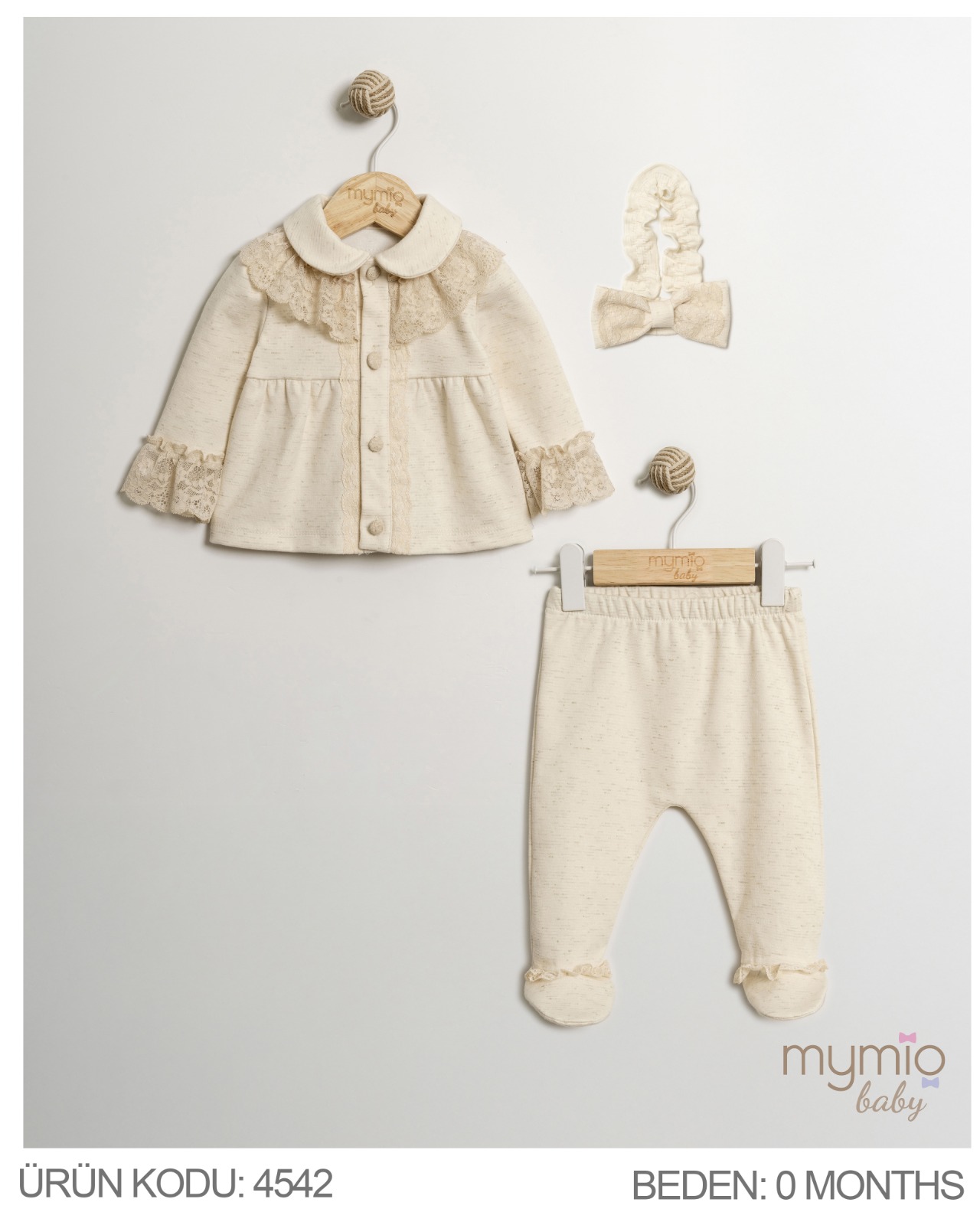 MYMİO-4542 SİMLİ DANTEL ZIBIN TK BEJ 06/24 5 Lİ