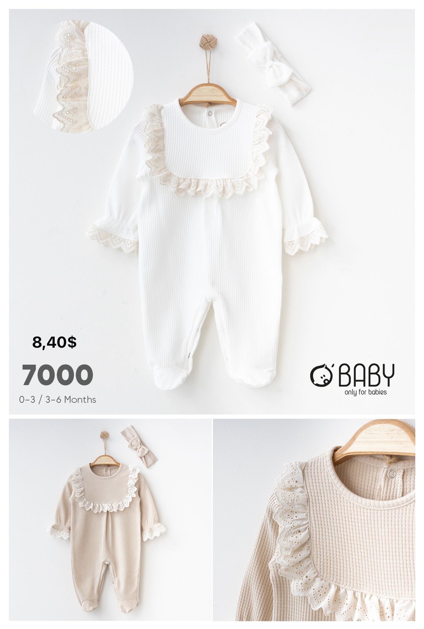 OBABY-7000 WAFFLE FİSTOLU TULUM 0/6 3'LÜ
