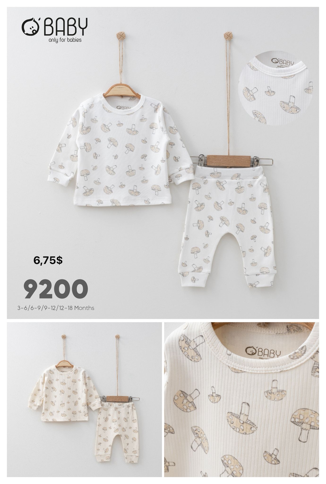OBABY-9200 RAPORLU MANTAR 2'Lİ TAKIM 3/18 4'LÜ